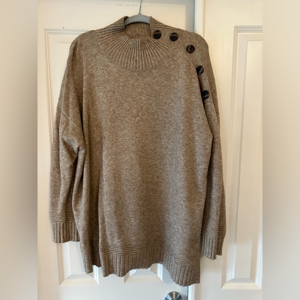 Anthropologie Margarita Tunic mock neck sweater.
